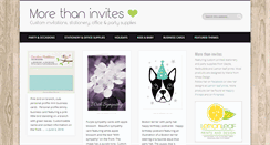 Desktop Screenshot of morethaninvites.com