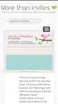Mobile Screenshot of morethaninvites.com